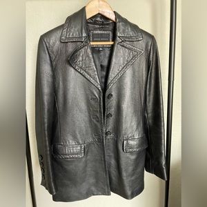 Banana republic  leather  jacket